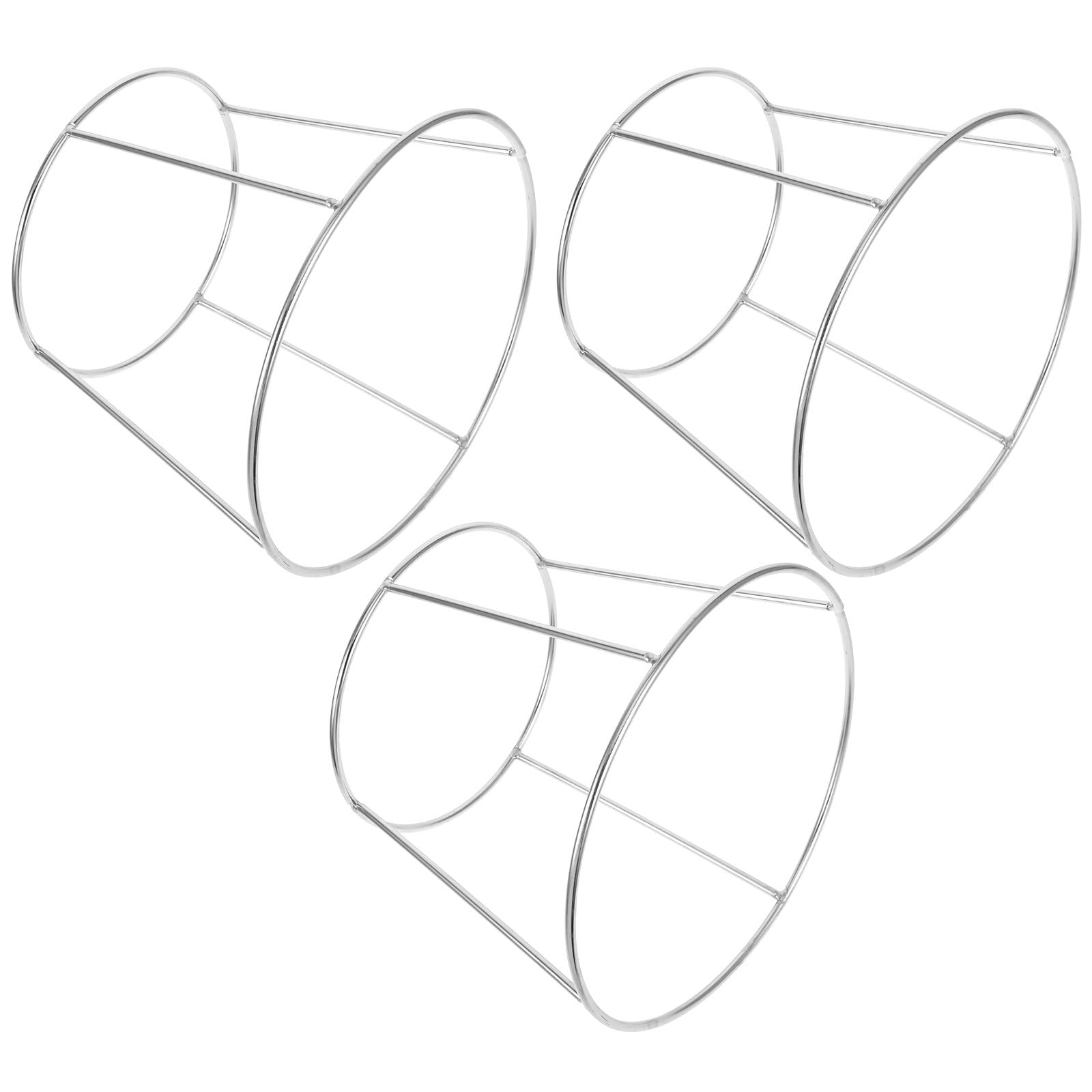 3 bandejas de acero inoxidable de doble capa para mariscos y aperitivos, 17-23 cm, perfecto para presentación de alimentos, servicio de catering y fiestas, duradero y fácil de limpiar