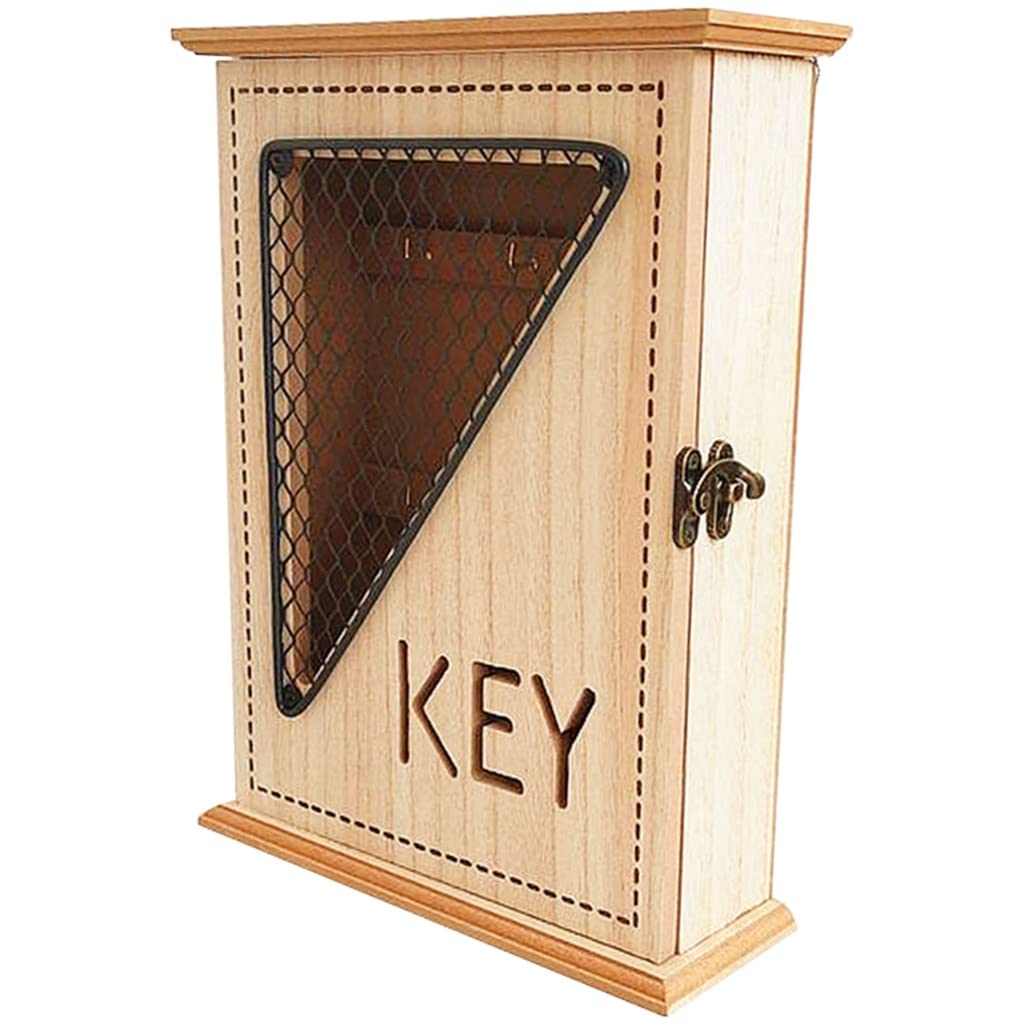 XDgfjrCGKJ Rustic Primitive Style Key Cabinet