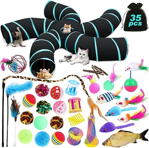 Juguetes para Gatos,35pcs Juguete Interactivo para Gato,Juguetes ...