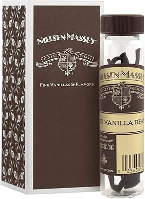 Nielsen-Massey Gourmet Vanilla Beans for Baking and Cooking, 2-Bean Vial with Gift Box