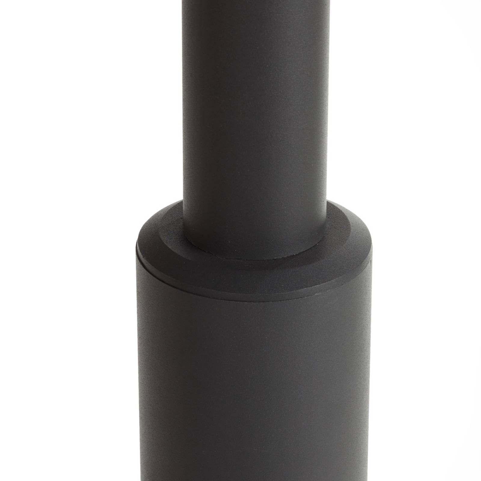 Lucande Lampione da esterni dimmerabile (Moderno) colore Nero, in Alluminio Candelabro lampada