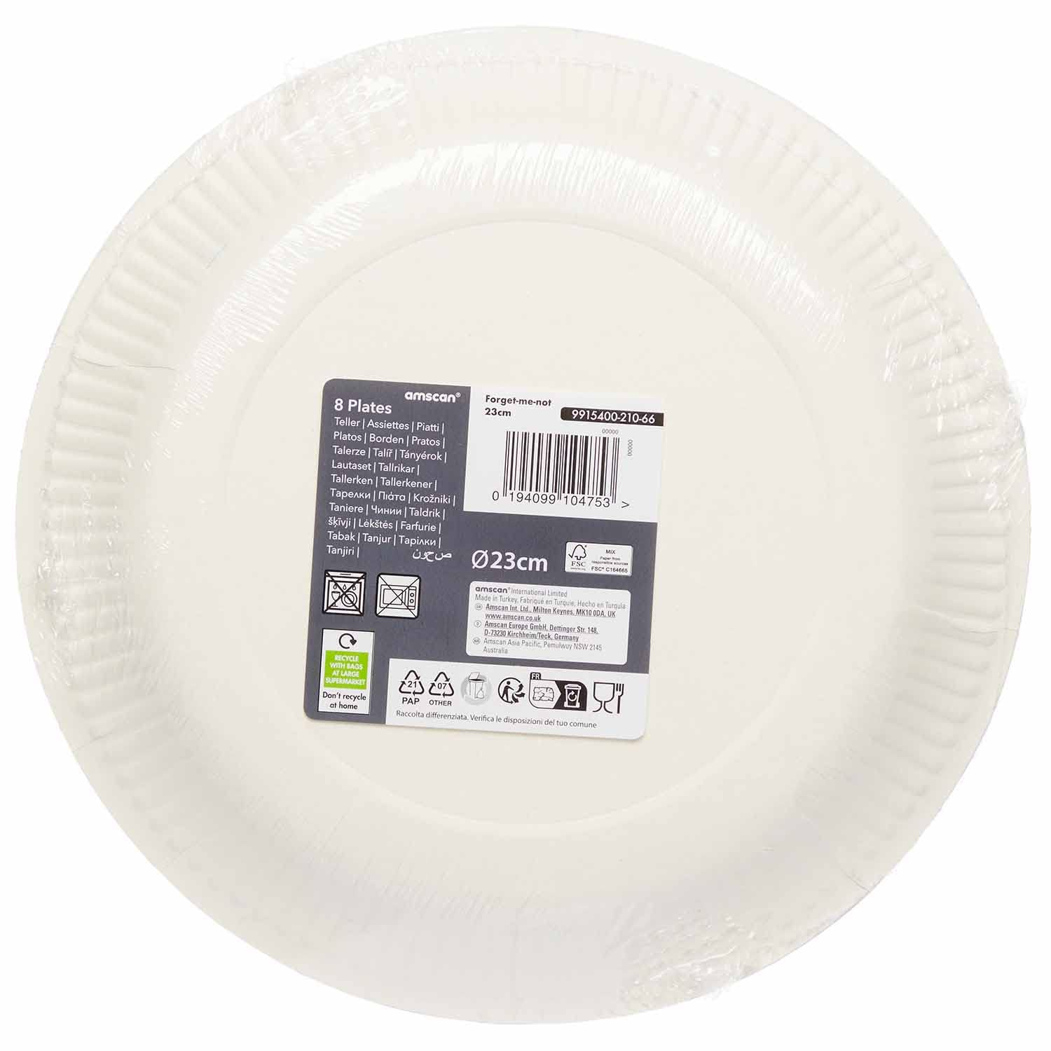 Assiettes Papier Enterrement Vie Jeune Fille « Team Bride » - Lot De 8 - 23cm - Déco Fête EVJF
