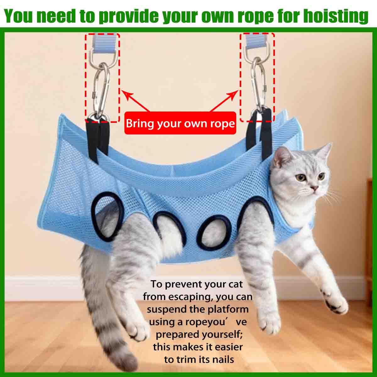 Generisch Dog Grooming Hammock Stand for Cats Small & Medium Dogs，8-Khaki