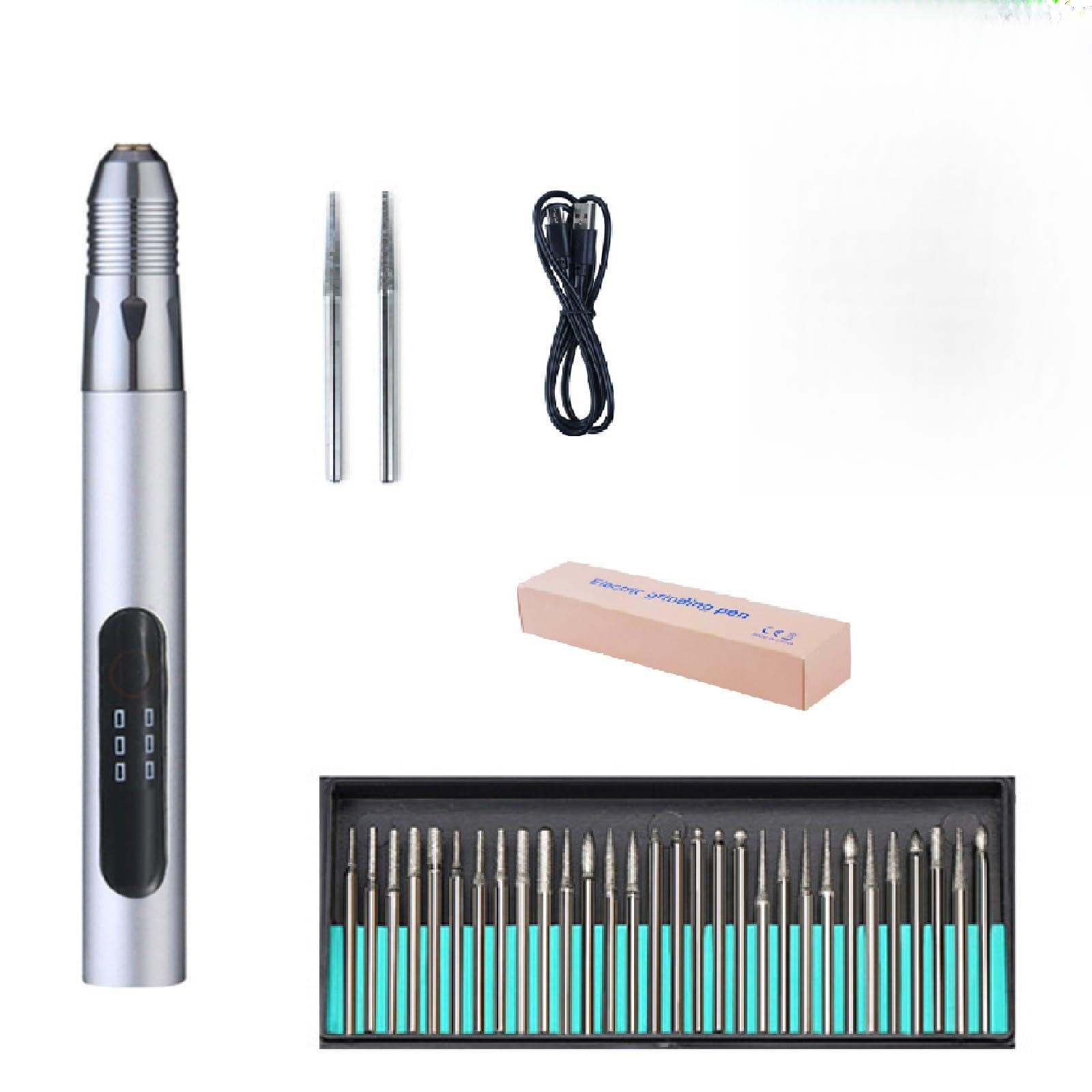 Mini graveur, kit de Stylo de Gravure Laser, Outil de Gravure sans Fil Rechargeable, Machine de Gravure Portable for Tous Les matériaux(B)