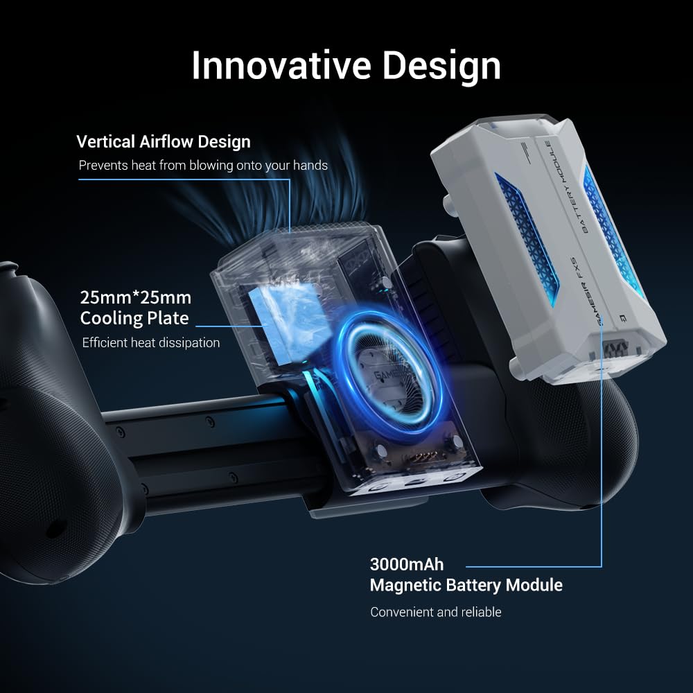 Amazon.co.jp: GameSir FX5 モバイルコントローラー用冷却ファン X5