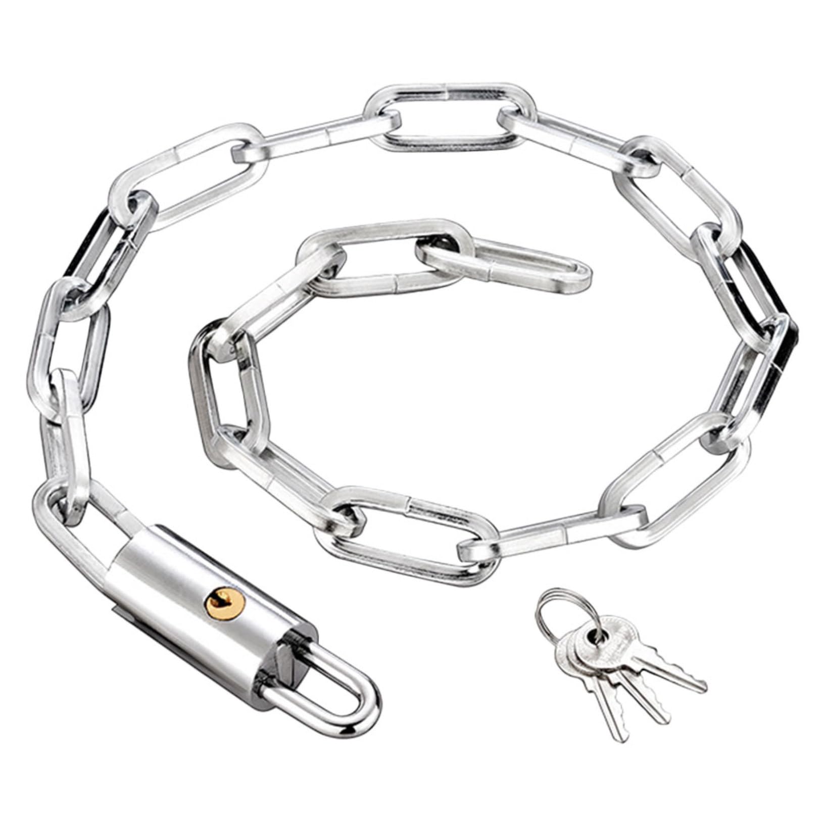 Chaîne antivol de sécurité pour vélo robuste en acier haute résistance