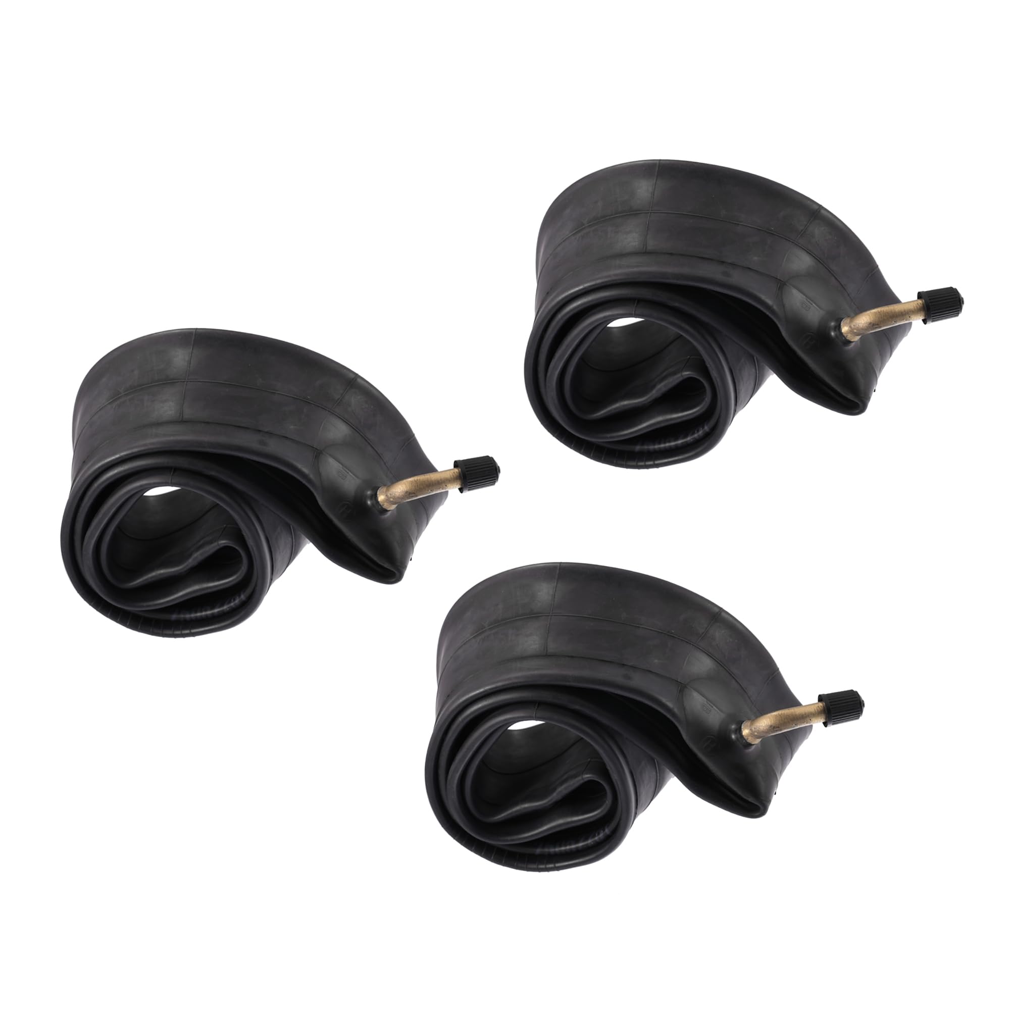 Partuto 3 Pcs 14"x2.125" Universal Bike Inner Tube - Rubber Black, 14" x 2.125"