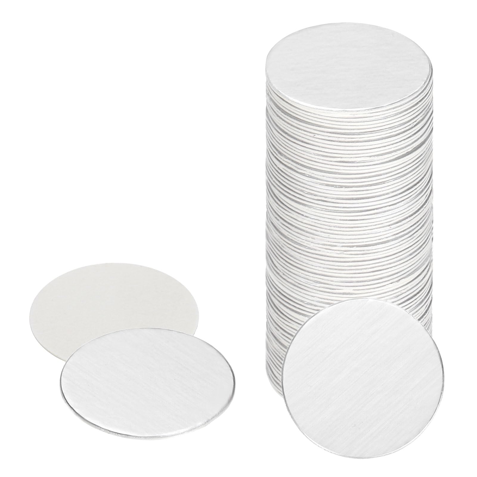 PATIKIL 0.79'' Aluminum Foil Cap Liners,250 Pcs Sealing Foil Inner Seals with Paper Backing Electromagnetic Induction Sealer Sealing Liners for PET Plastic Bottle Jar Lid Packaging