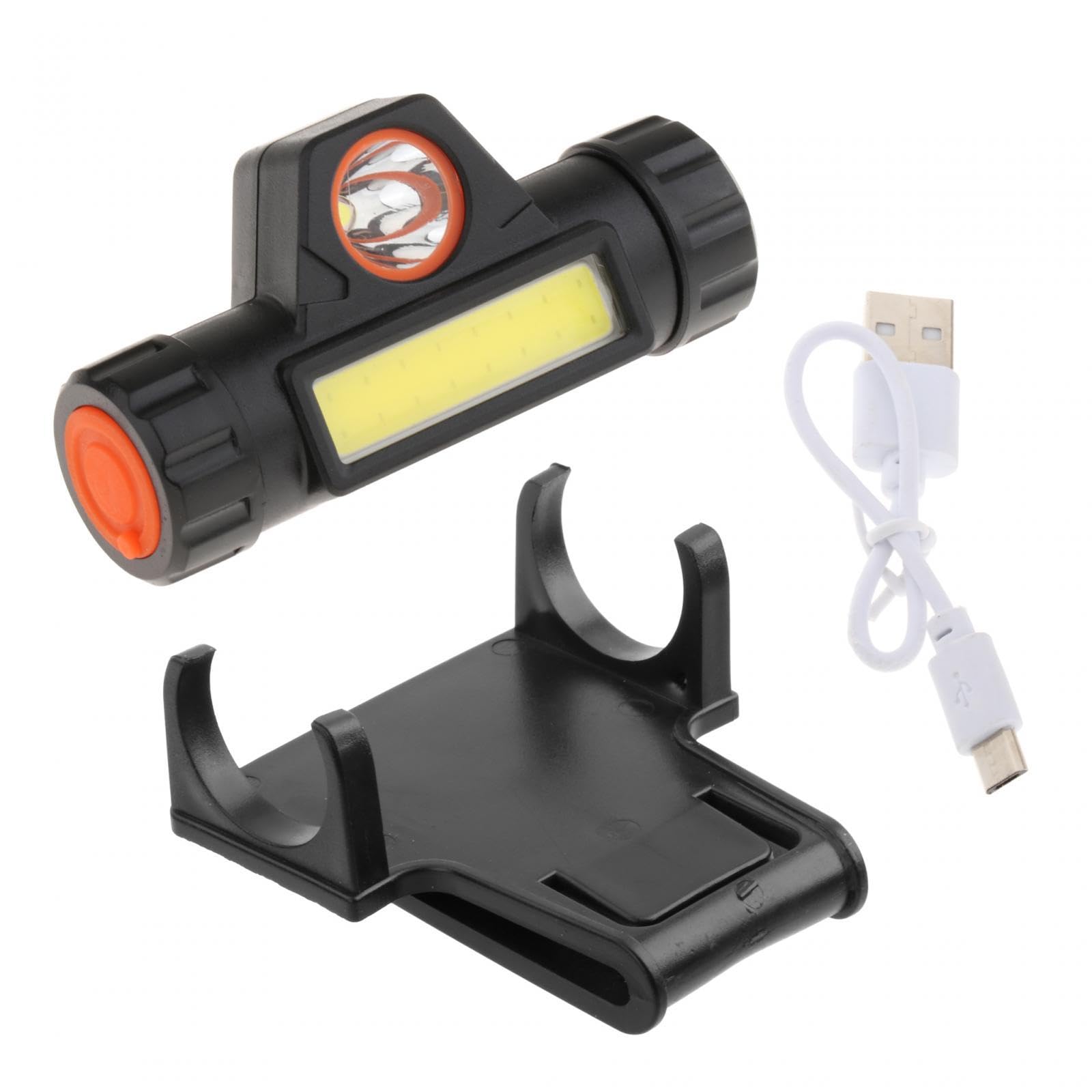 Colcolo Faro para casco de soldadura, linterna con soporte, luz de trabajo recargable, luz fuerte, vista panorámica, soporte para cabeza multifuncional
