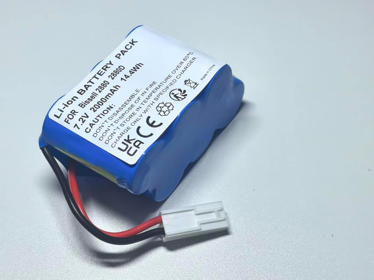 2.0Ah Replacement Battery for Bissell 2880 Series Perfect Sweep Turbo – Compatible with 2880, 2880D, 2880K, 2880Q, 2880T Cordless Sweeper