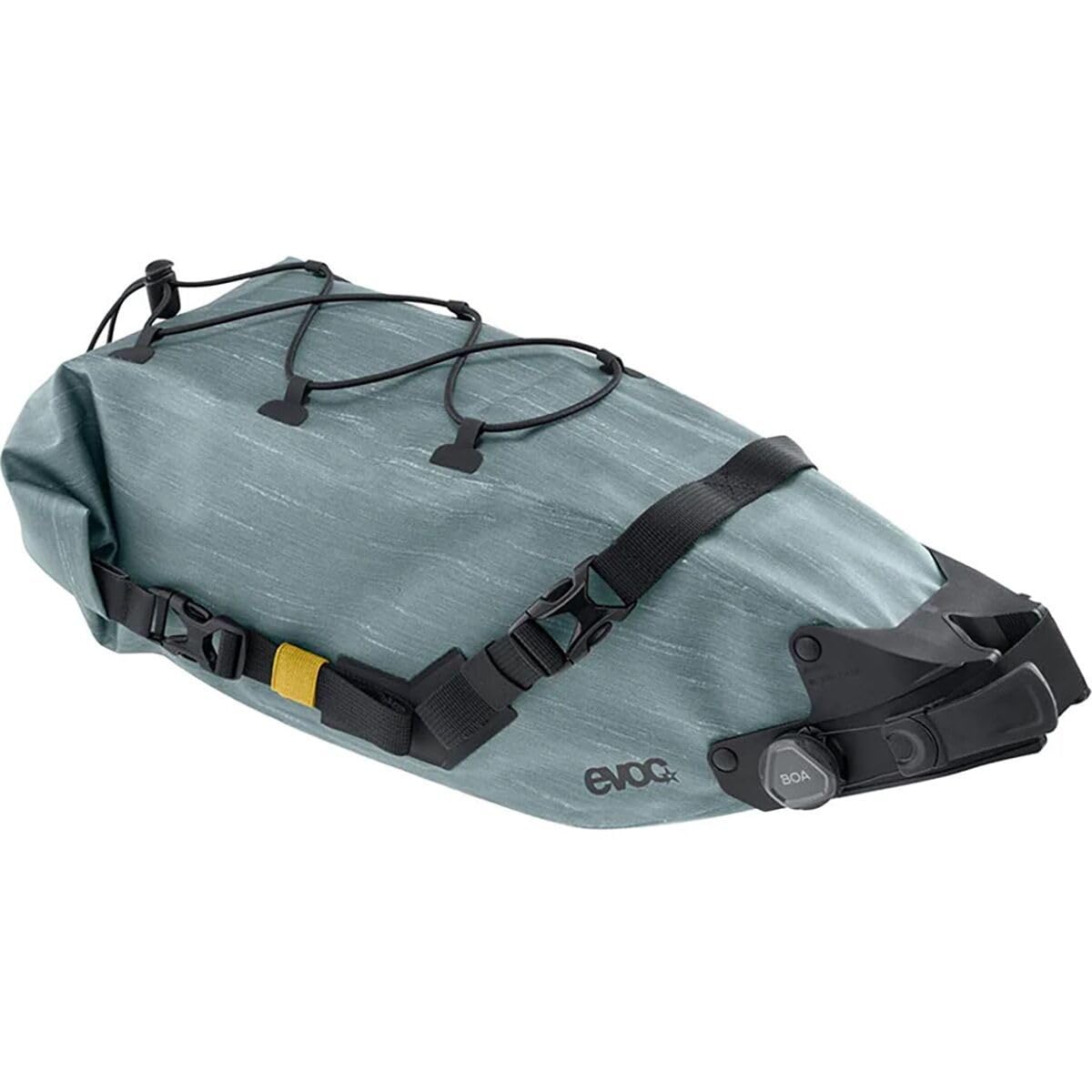 EVOC SEAT Pack BOA WP 16, Practical Saddle Bag (Waterproof Bike Bag, Lightweight Bike Accessories, Rear Bike Bag, Volume: 16 l), Steel