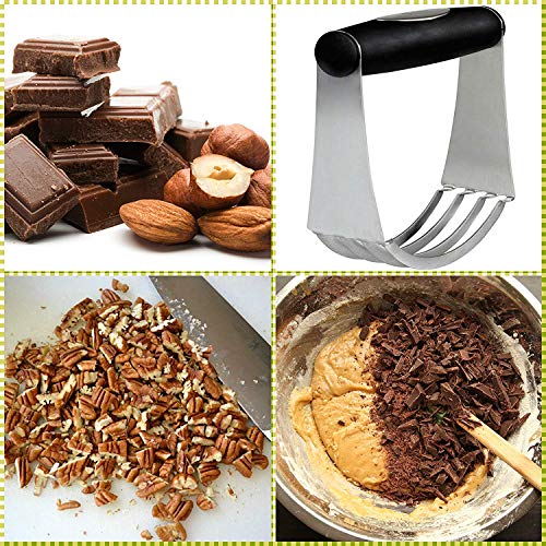 image for K&S Artisan Stainless Steel Pastry Scraper, Dough Blender & Biscuit Cu