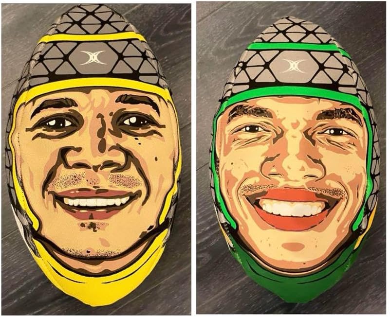 週末 チェスリンコルビ カートリーアレンゼ ラグビーボール タグ