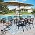 Sophia & William Patio Dining Set Patio Double-Sided 13ft Umbrella Beige 8 Pieces Patio Furniture Set, 4 x Patio Chairs, 2 Patio Swivel Chairs with 1 Patio Table 6 Person for Outdoor Lawn Garden