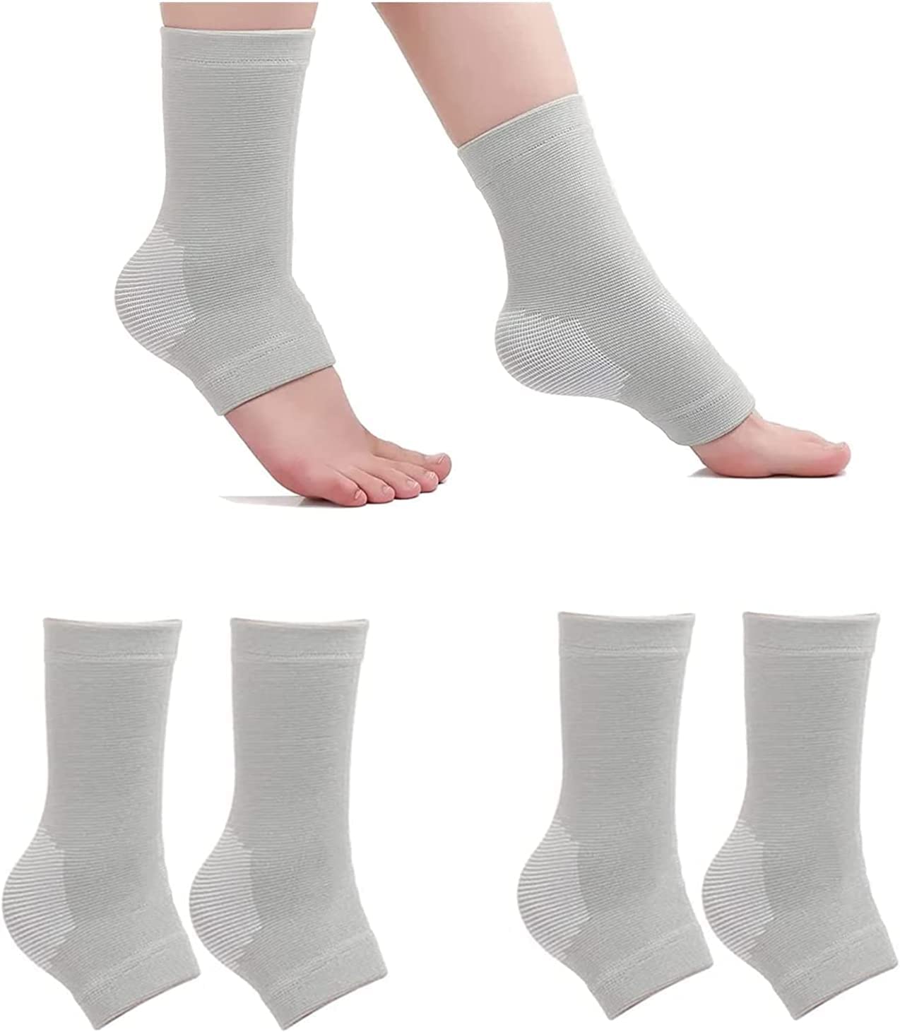 Unisex 2 Pairs Bamboo Compression Socks, Bamboo Anti Fatigue Socks, Neuropathy Pain Relief At Bedtime,Ankle Swelling, For Sport Arthritis Pain Relief, Promote Blood Circulation (2 Pairs)
