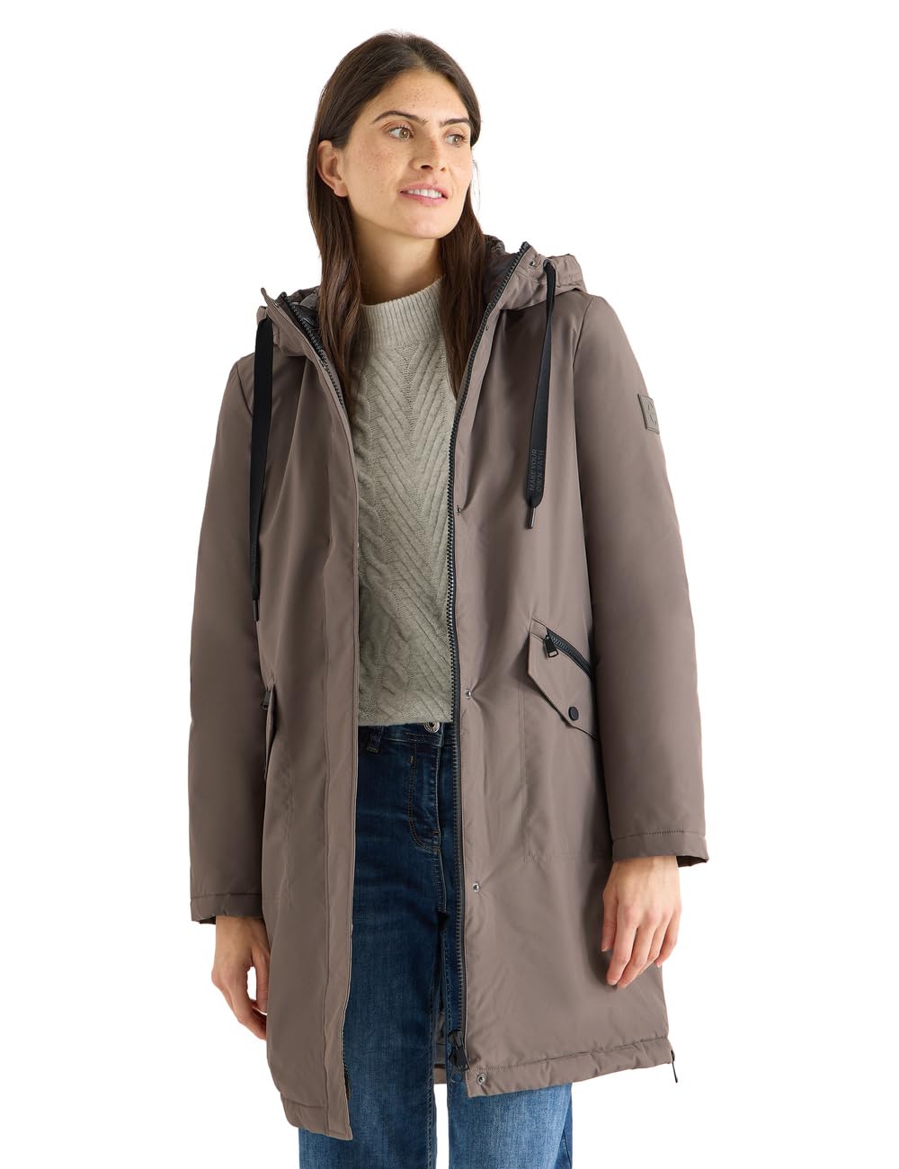 Cecil Damen 1005370 Sportiver Parka (1er Pack)