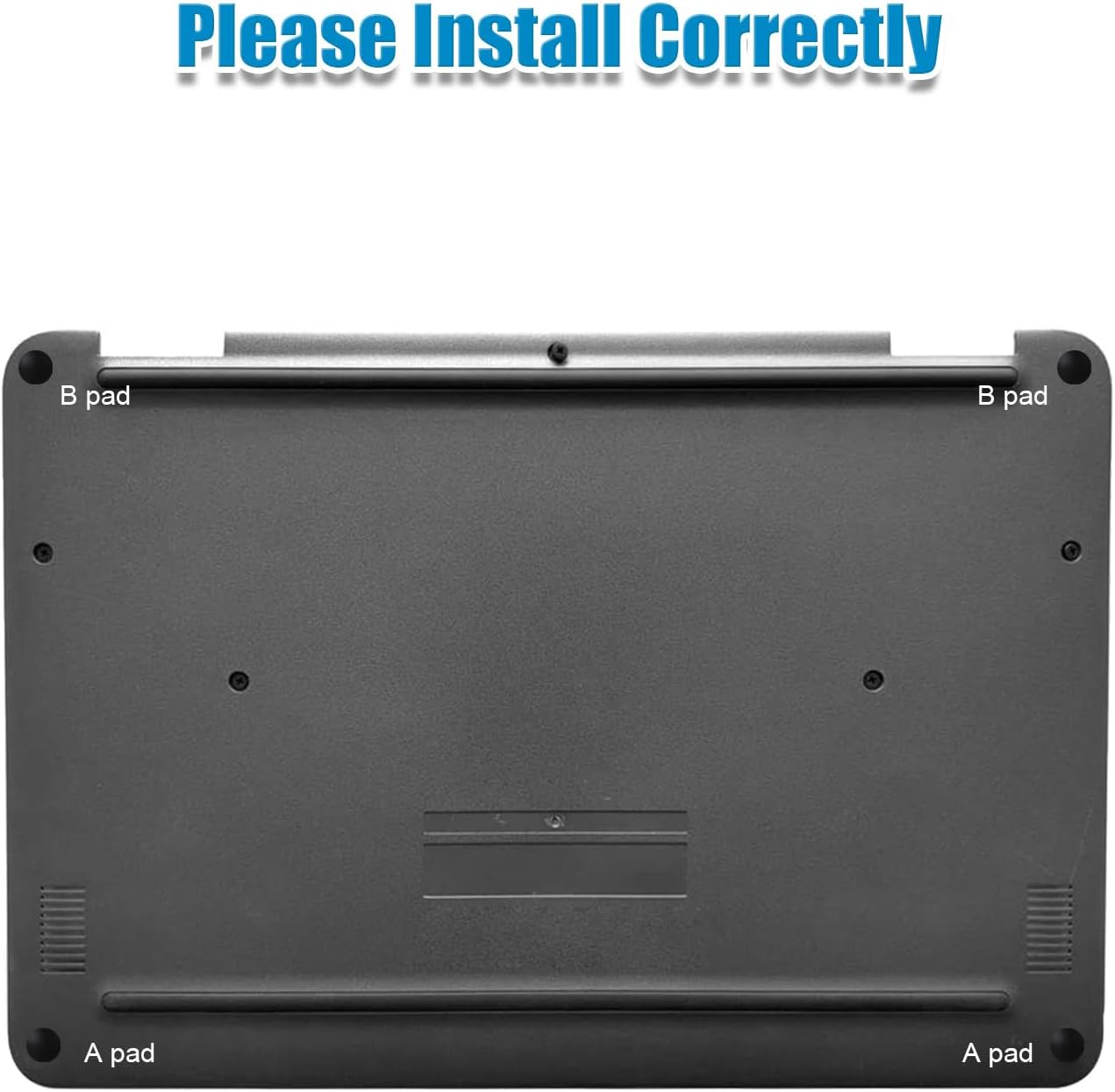 8pcs Rubber Bottom Feet Mat Replacement for Microsoft Surface Laptop 3, 4, 5, Diameter 0.35in, Slip-Resistant, Easy Installation, Black image 4 of 7 B0DTHNWFMQ