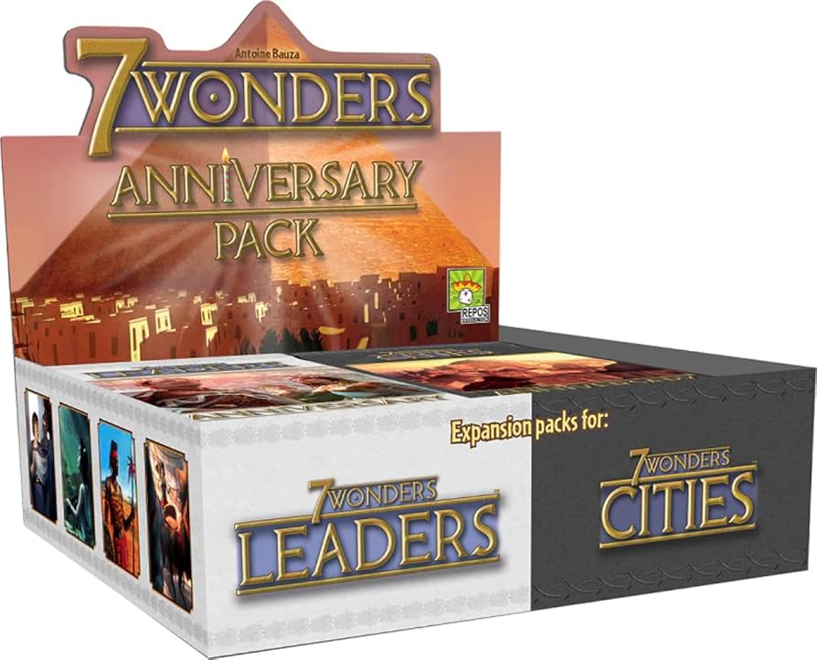 Amazon.com: Asmodee 7 Wonders Anniversary Pack DISPLAY - Includes