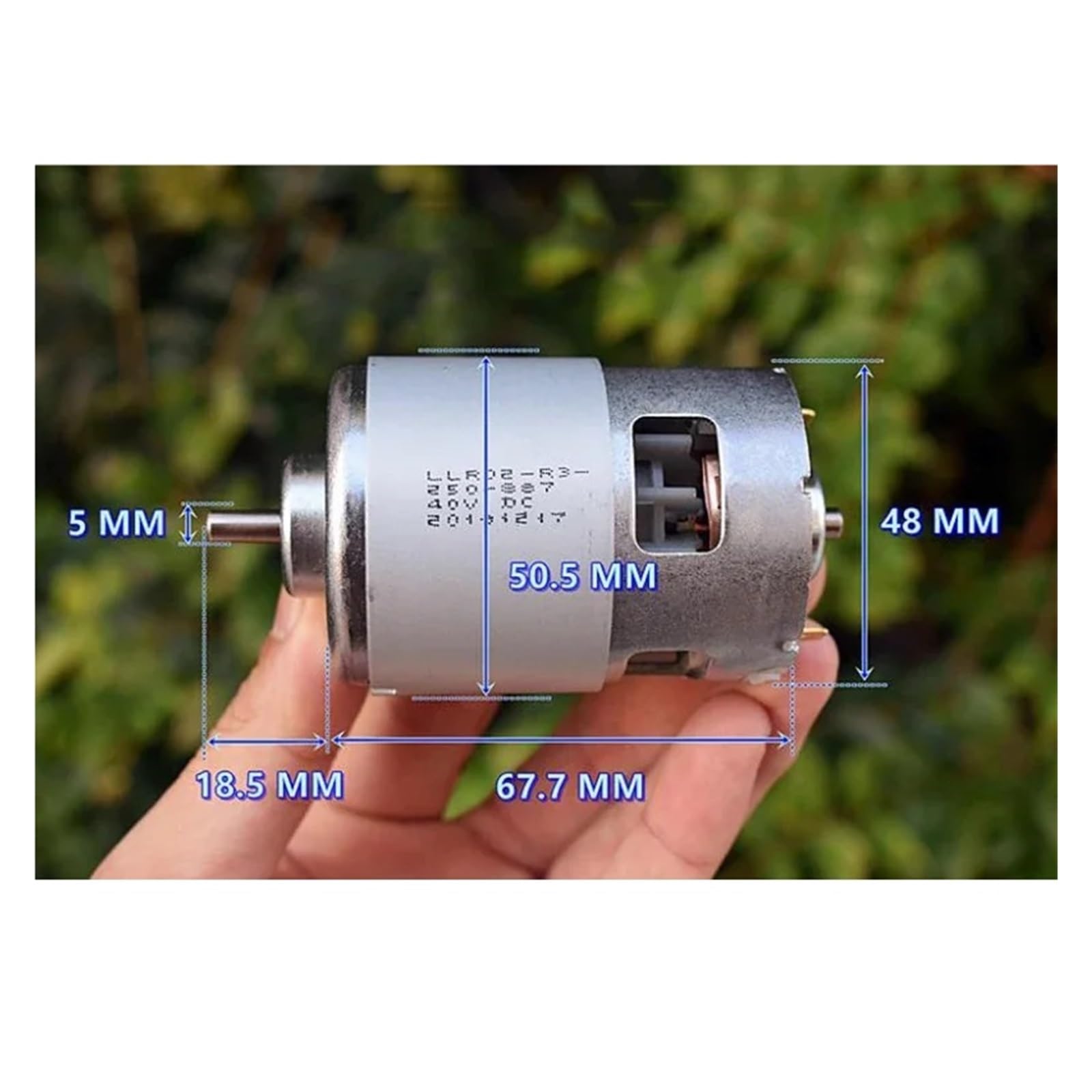 Moteur RS-887 de 48mm, 36V-40V DC, 18500 tr/min, haute vitesse, Double roulement à billes