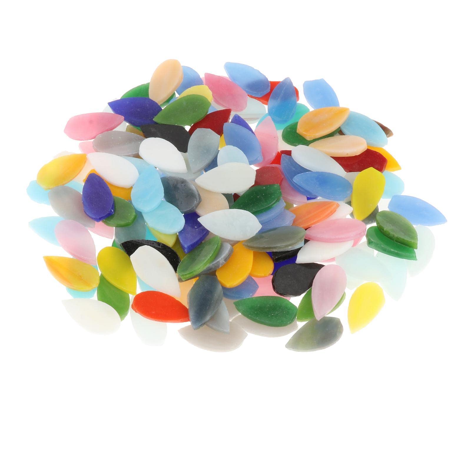 150Pack Assorted Colors Mosaic Tiles Stained Glass Art Crafts Flowerpots