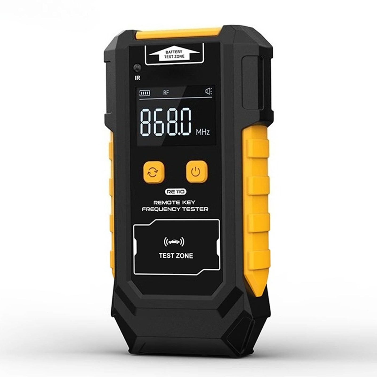 banapoy Tester di Frequenza Chiave Remota, Rilevamento Segnale a Infrarossi 315/433/868/902 MHz, Rilevatore Telecomando per Auto, Tester Batteria Pulsante Schermo LCD