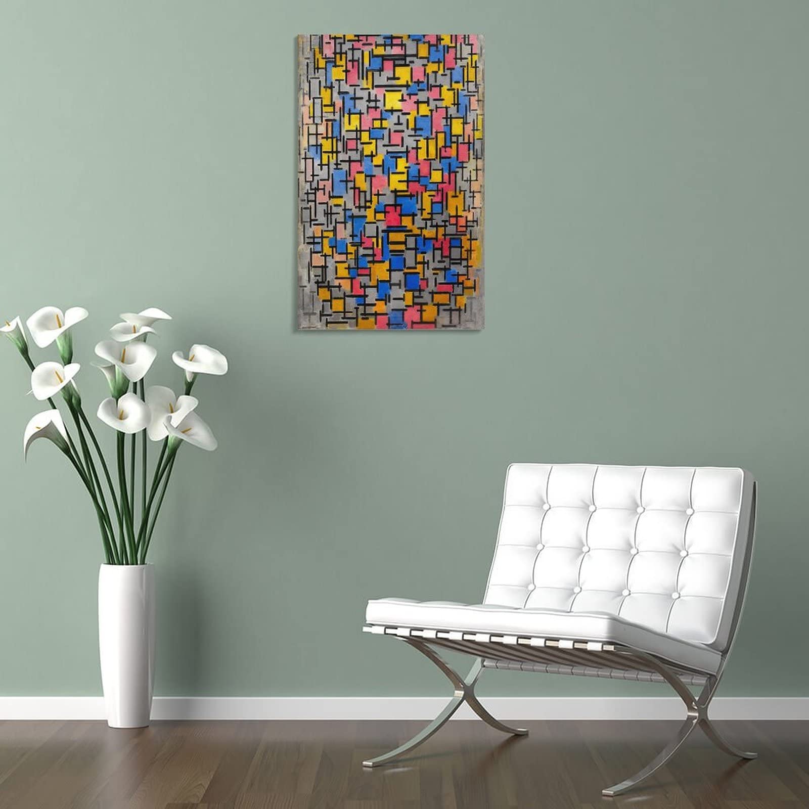Amazon.co.jp: Piet Mondrianピート・モンドリアン絵画作品『コン