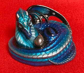 美品「Windstone Editions」ホワイトドラゴン☆オブジェ置物☆竜