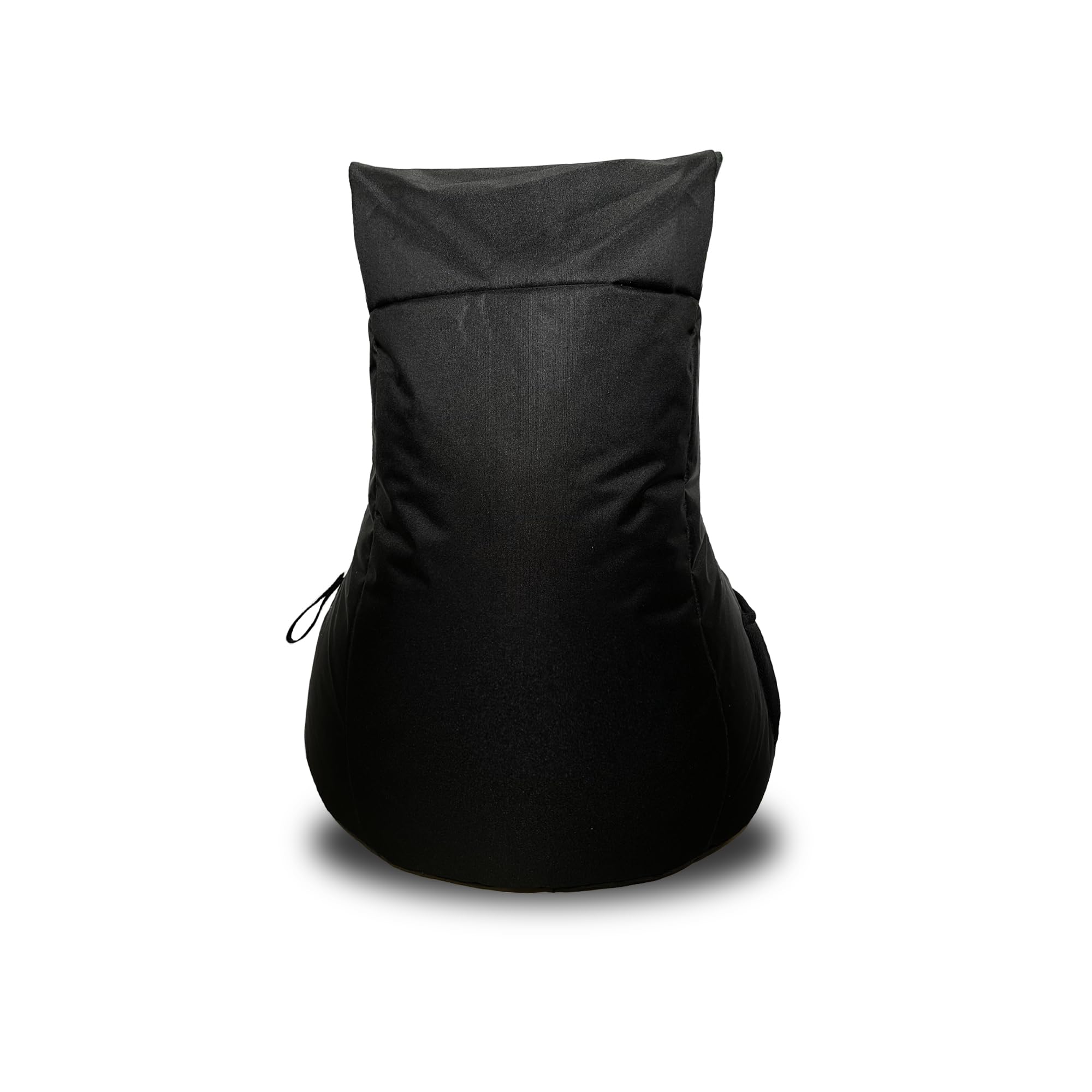 Bruni Cockpit – schwarzer Gaming-Sitzsack zum Zocken mit Lehne und Fach, Indoor und Outdoor geeignet, in Deutschland gefertigt (Schwarz/Blau)