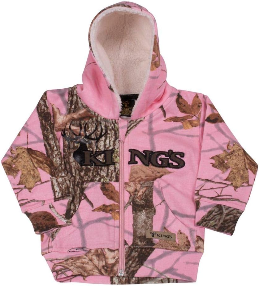 King's CamoBaby Girls' Infant Sherpa Zip Hoodie