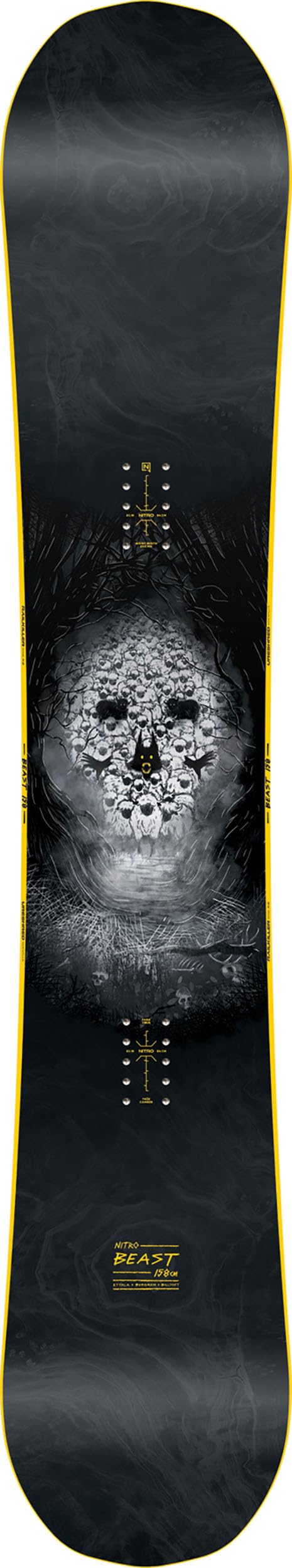 NITRO Herren Snowboards Beast ´24 Highend Premium Twin Camber Freestyle Boards