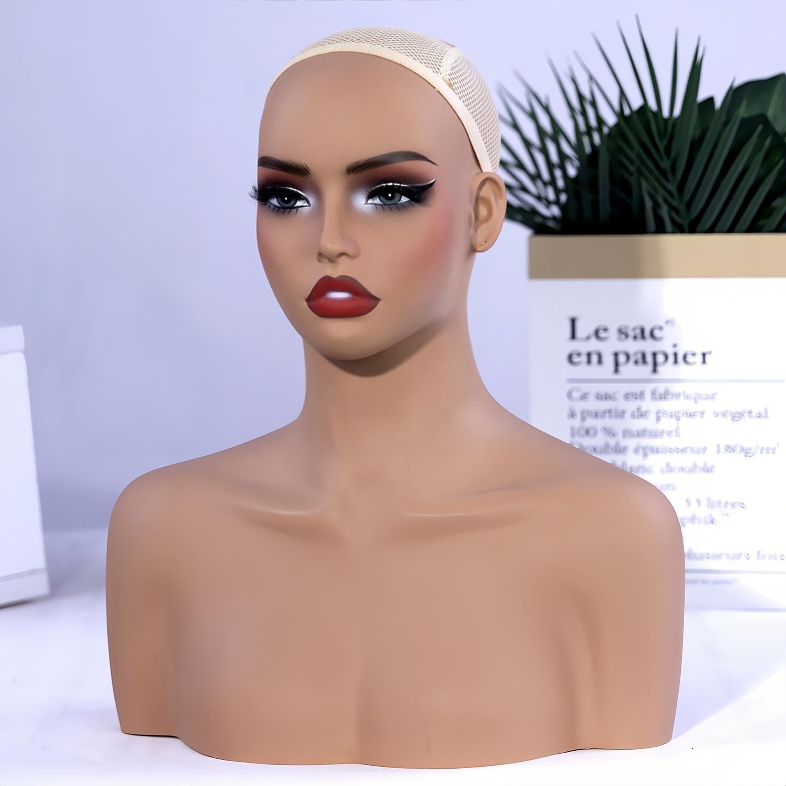 Busto Di Manichino Femminile, Testa Manichino Spalle Esposizione Parrucche