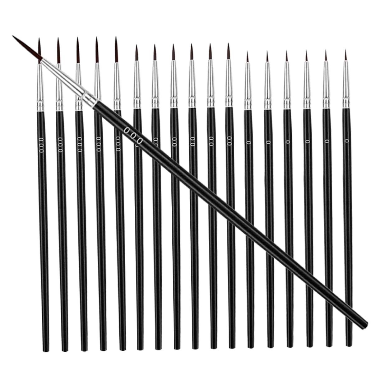 Lurrose 150stücke Teiliges Pinselset Für Miniaturmalerei Präzise Detailpinsel Für Aquarell Und Öl Für Künstler Und Bastler Leicht Und Tragbar
