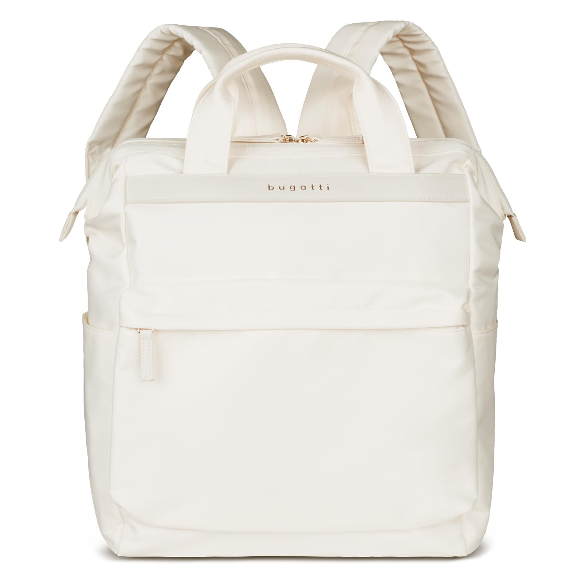 bugatti Mare 2.0 – Zaino da donna con funzione borsa, zaino leggero da giorno con scomparto per laptop da 15“ - Beige