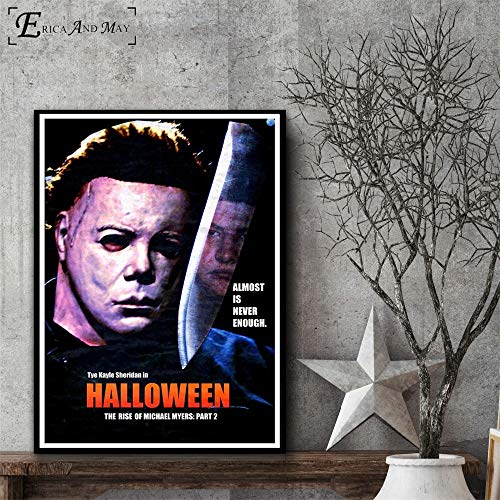 Immagine di Arte della Parete della Decorazione del Salone del Manifesto della Pittura Moderna della Stampa su Tela di Halloween Horror，Pittura Senza cornice-50X75cm