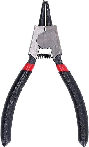 Alicates Circlip de 5 pulgadas Alicates a presión de 90 grados en ángulo de acero al carbono de goma tratada térmicamente Alicates de circlip