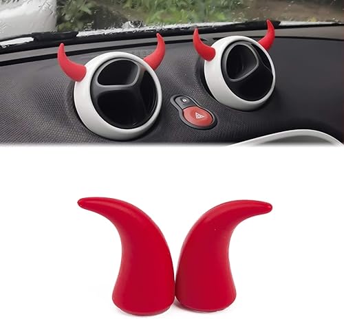 Miniatura 8 de Xotic Tech - 2 calcomanías de espuma sintética de 1.37 x 1.02 pulgadas, interior de cuerno de toro de diablo pequeño, consola central, control de