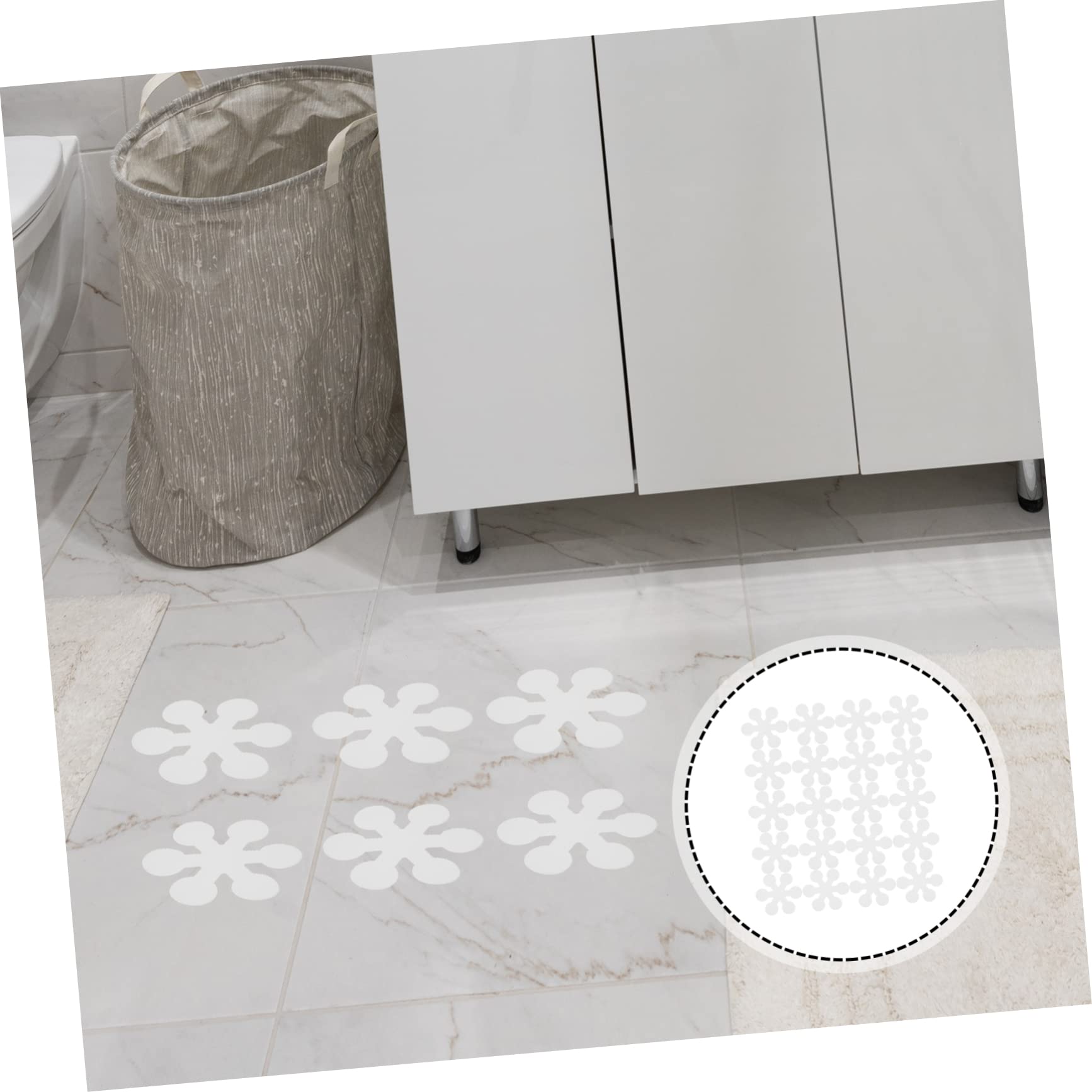 100 Piezas Pegatinas Antideslizantes para el Suelo en Forma de de Nieve Pegatinas Tiras de Seguridad para bañeras chuvasquero Adhesivos para bañera Antideslizantes peva