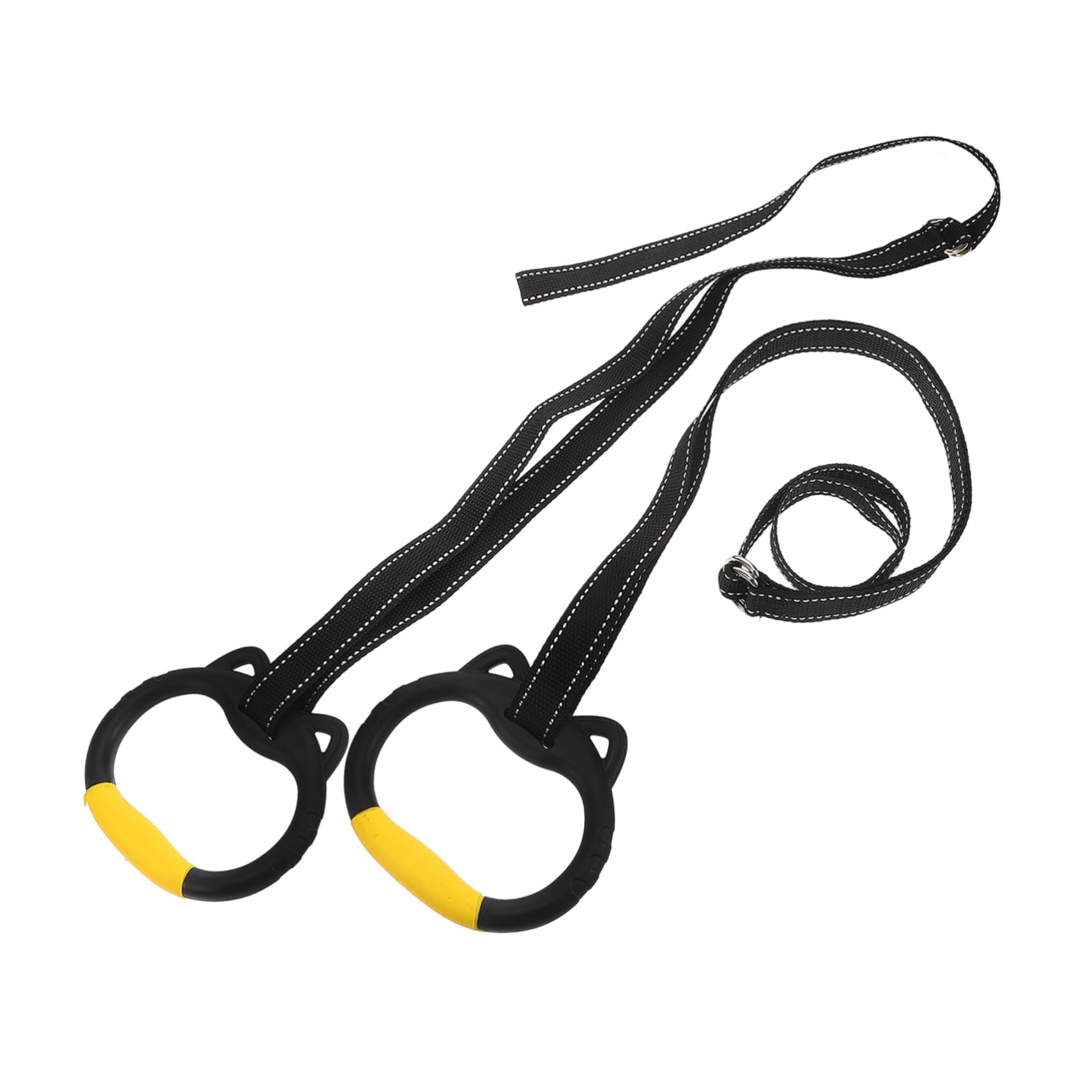 BESPORTBLE 1 Set Gymnastics Rings for Boys and Girls Plastic Home Pull-up Bar Rings Training Device for Toddlers Safety Straps for Strength Flexibility Building