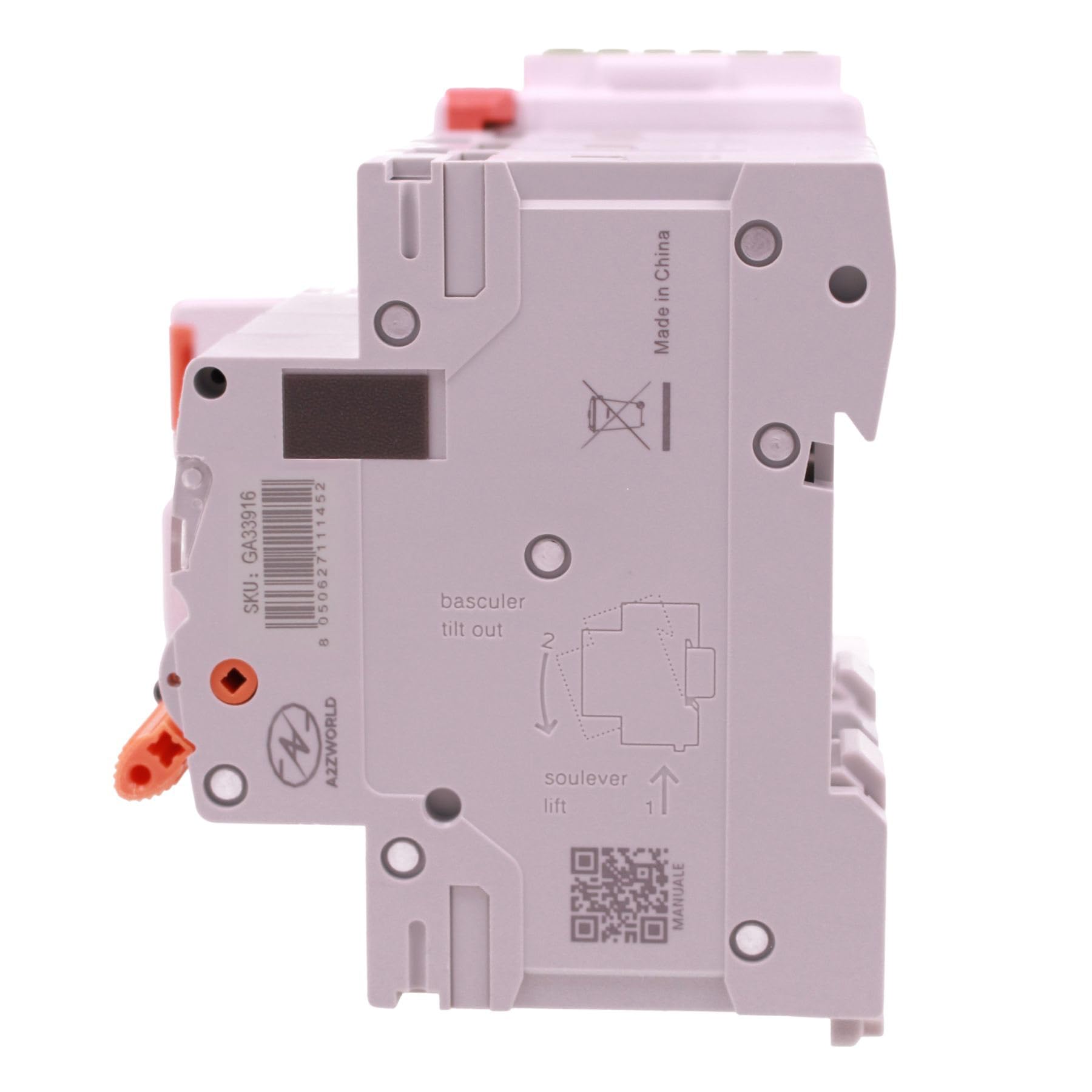 Interruttore Magnetotermico WIFI Riarmo Automatico, 3P 16A C16, MCB Curva C 10kA, APP Tuya Smart Life, 4 Moduli DIN 400V, Serie Professionale GYM9H