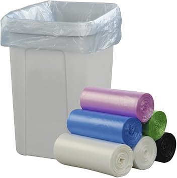 1.5 Gallon Garbage Bags, Small Trash Bags, 6 Rolls/135 Counts
