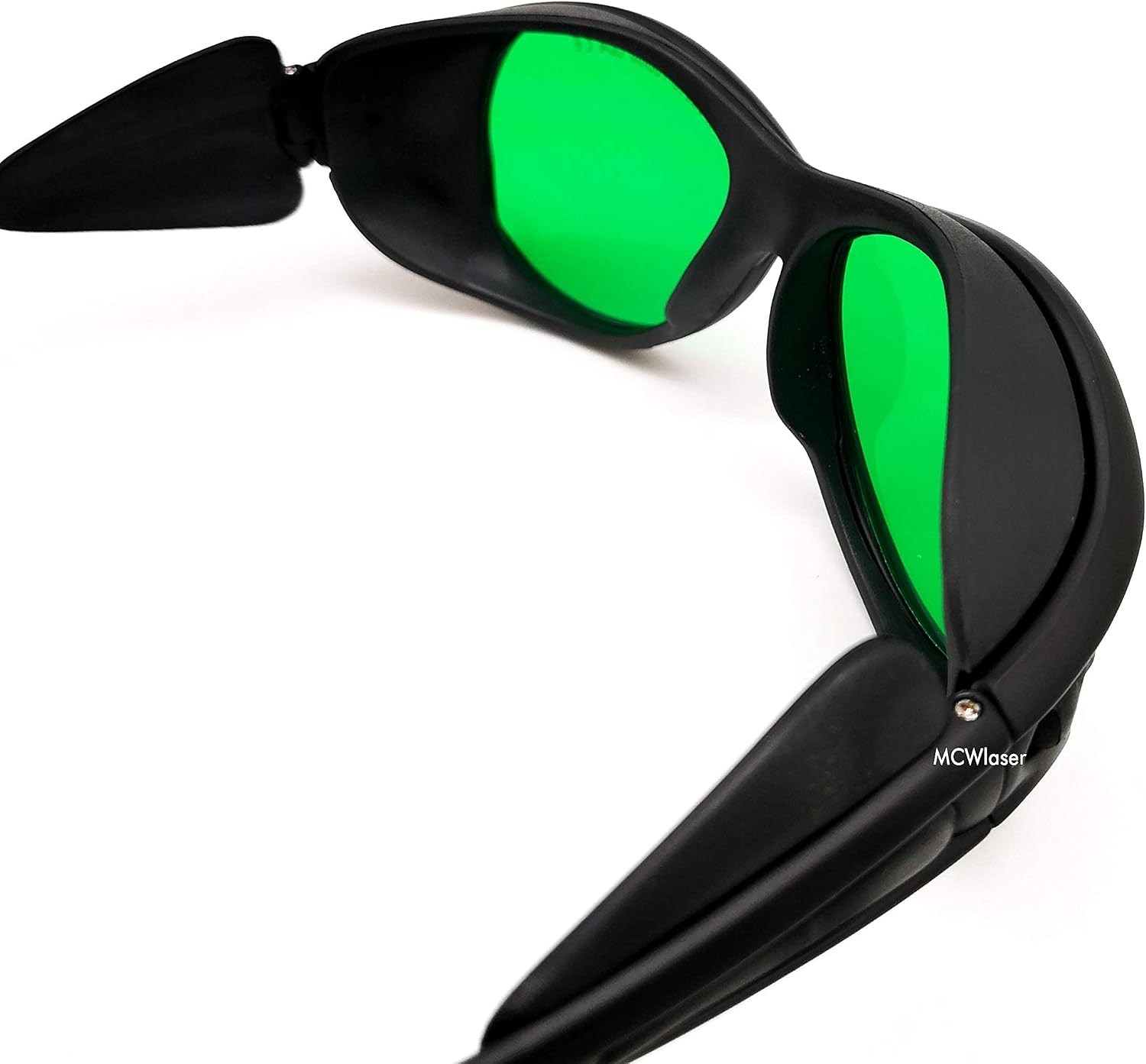 MCWlaser laser safety glasses 190-470nm & 610-760nm for UV Light, Blue, Ruby Red, Green, Picosecond Laser 405nm, 445nm, 450nm, 635nm, 650nm, 694nm, 755nm Style 2