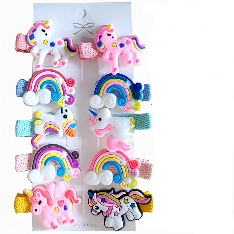 SYGA Baby Hair Clip For Girl Alligator Teeth Hair Accessory For All Type of Infant Toddler Baby Hairs Bow Animal Cartoon Rainbow Heart Flower Crown Fruit Patterns-image-33