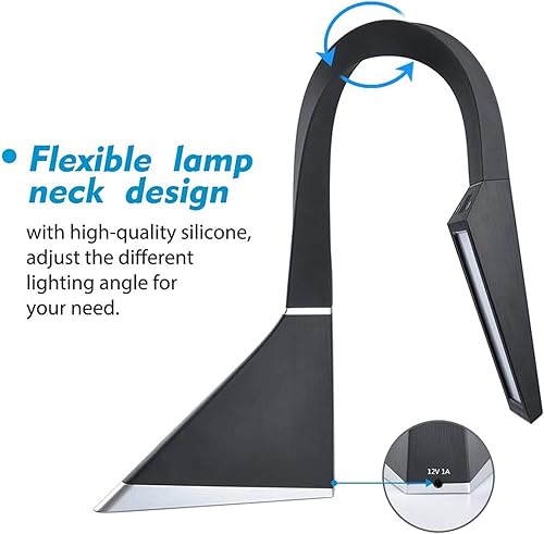 Miniatura 5 de LEPOWER Lámpara de escritorio lámparas LED de estudio con control táctil para el cuidado de los ojos lámpara de oficina regulable 3 modos de color 5