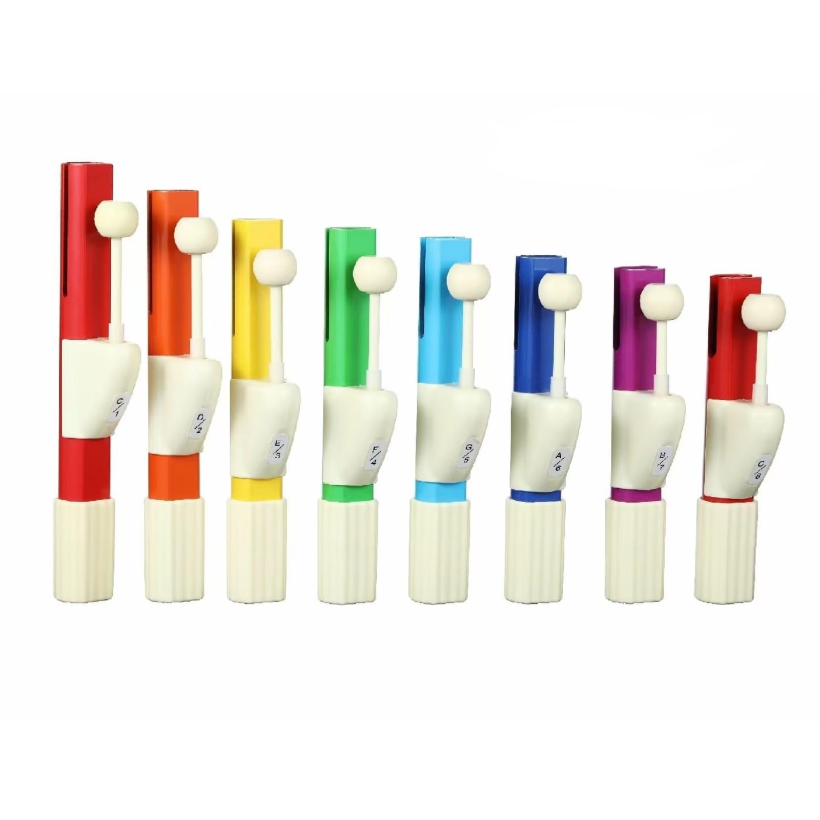 8 Pezzi Percussione Percussione Educativa con Impugnatura Ergonomico Strumento a Manuale Facile da Usare per Bambini