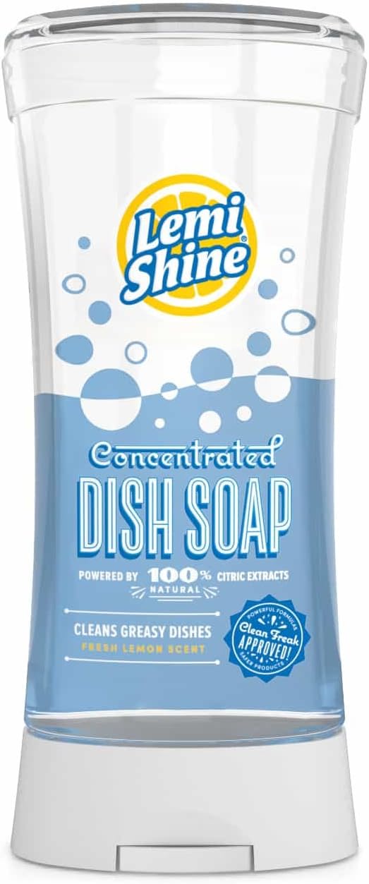 Lemi Shine Concentrated Liquid Dish Soap with Natural