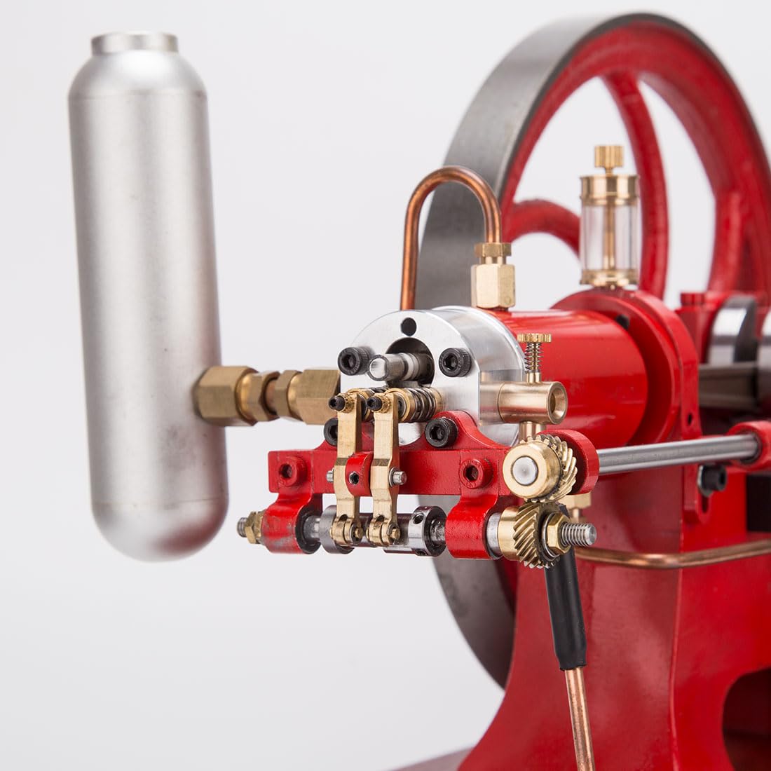 Retro Antiguo Cuatro Niveles Refrigerado por Agua Estacionario Horizontal Motor de Gasolina Modelo Regalo Para Los Amantes De Los Motores Antiguos Y Coleccionistas