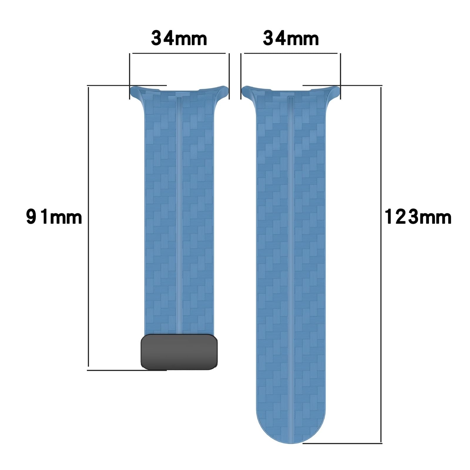JDIME Cinturino con motivo in fibra di carbonio per Samsung Galaxy Watch 7 Ultra Cinturino con chiusura magnetica in silicone da 47 mm per braccialetto Galaxy Watch 7 Ultra
