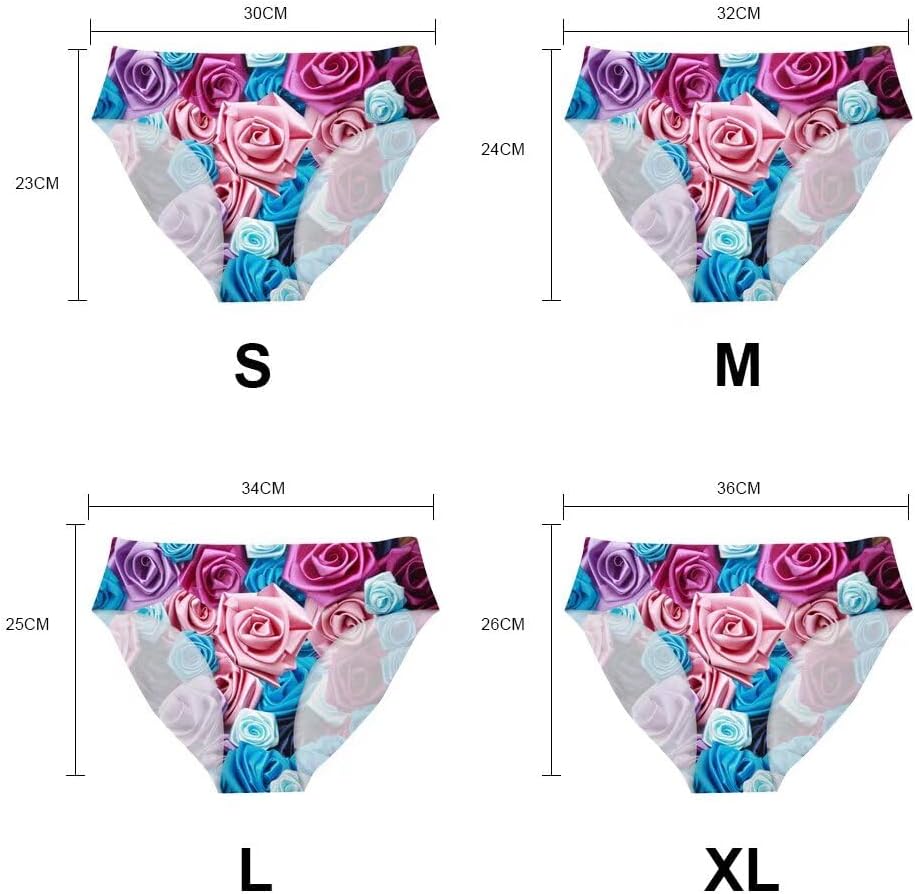 Dellukee Women's Sexy Underwear Briefs Horse Funny Print Breathable Hipster Panty Comfortable Bikini Panty for Bachelorette Party Gag Gift