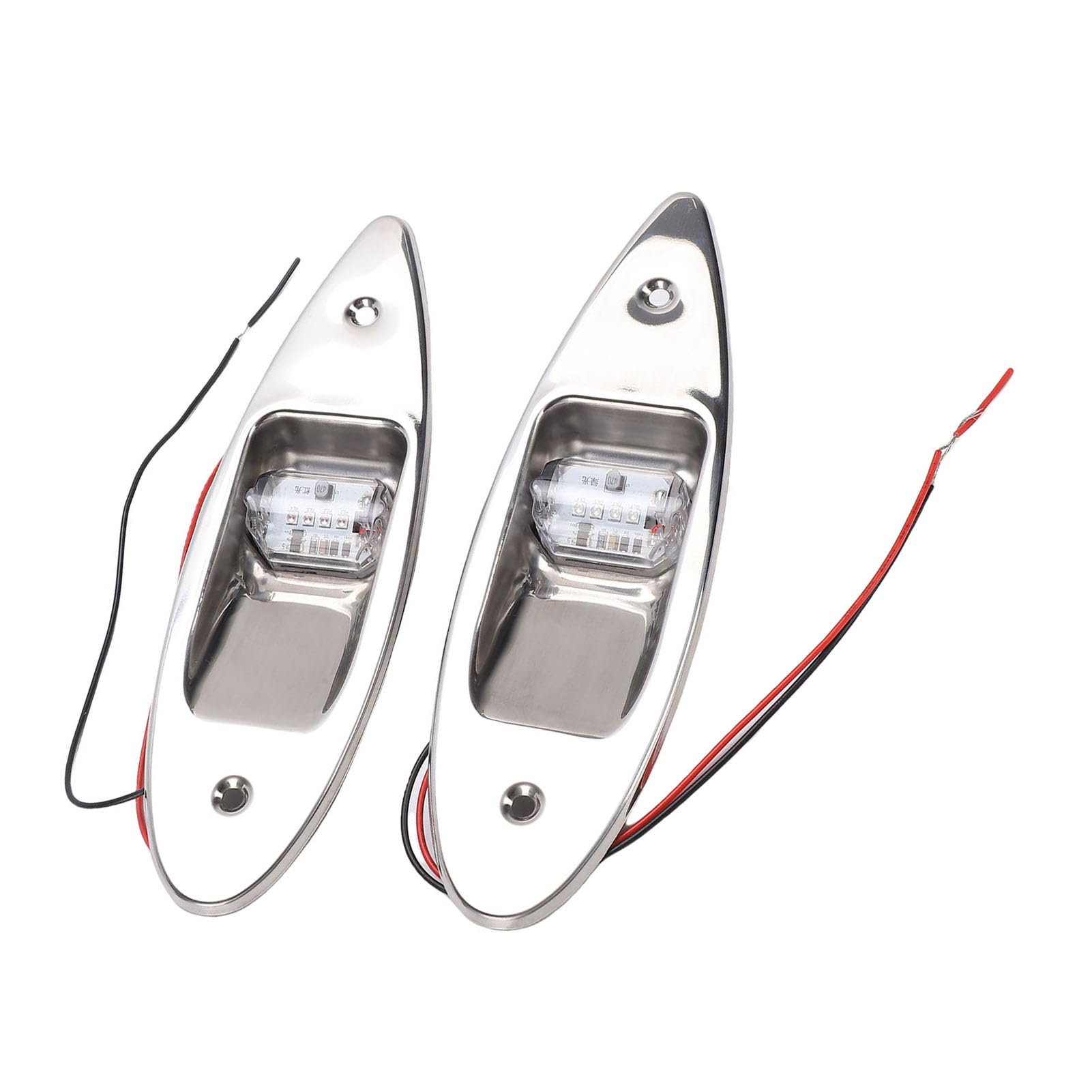 Luce di Navigazione a LED, Luce di Prua Marina in Acciaio Inossidabile, da Incasso IP67 con Struttura Durevole, Ideale per Barche Sotto i 20 Metri