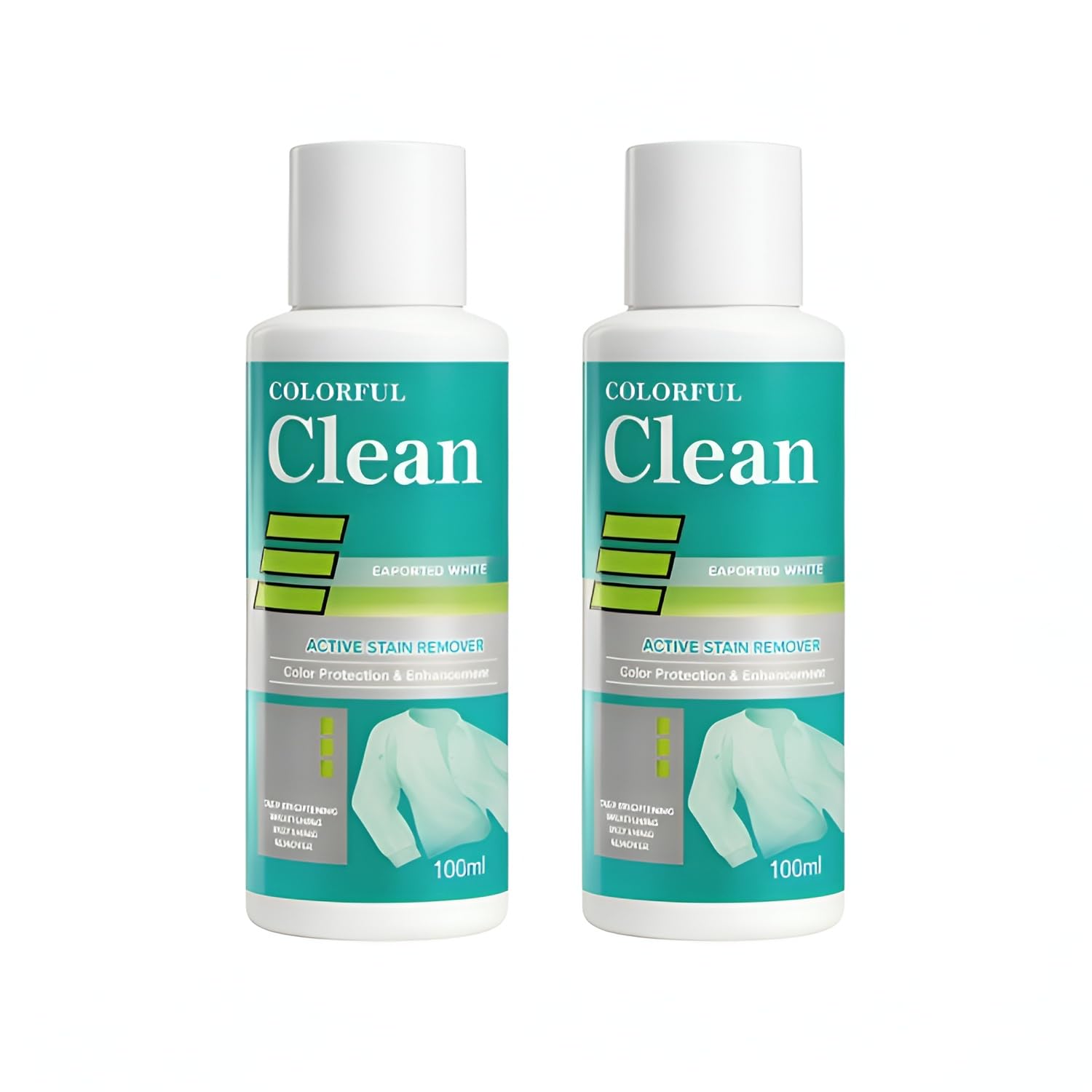 Colourful Clean Laundry Cleaning Solution for Clothes 100ml Each, Pack of 2 – Powerful Stain Remover & Fabric Refresher, Gentle on Fabrics, Safe for All Washers, Suitable for White & Colored Clothes-image-39